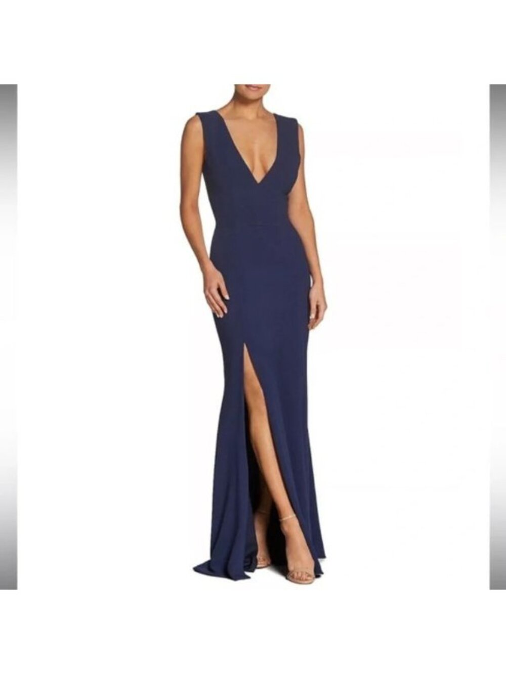 Dress the Population Women S Sandra Dress Bridesmaid Wedding Prom Midnight Blue